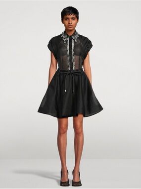 Zimmermann Matchmaker Flip Mini Dress – Black – Size 2